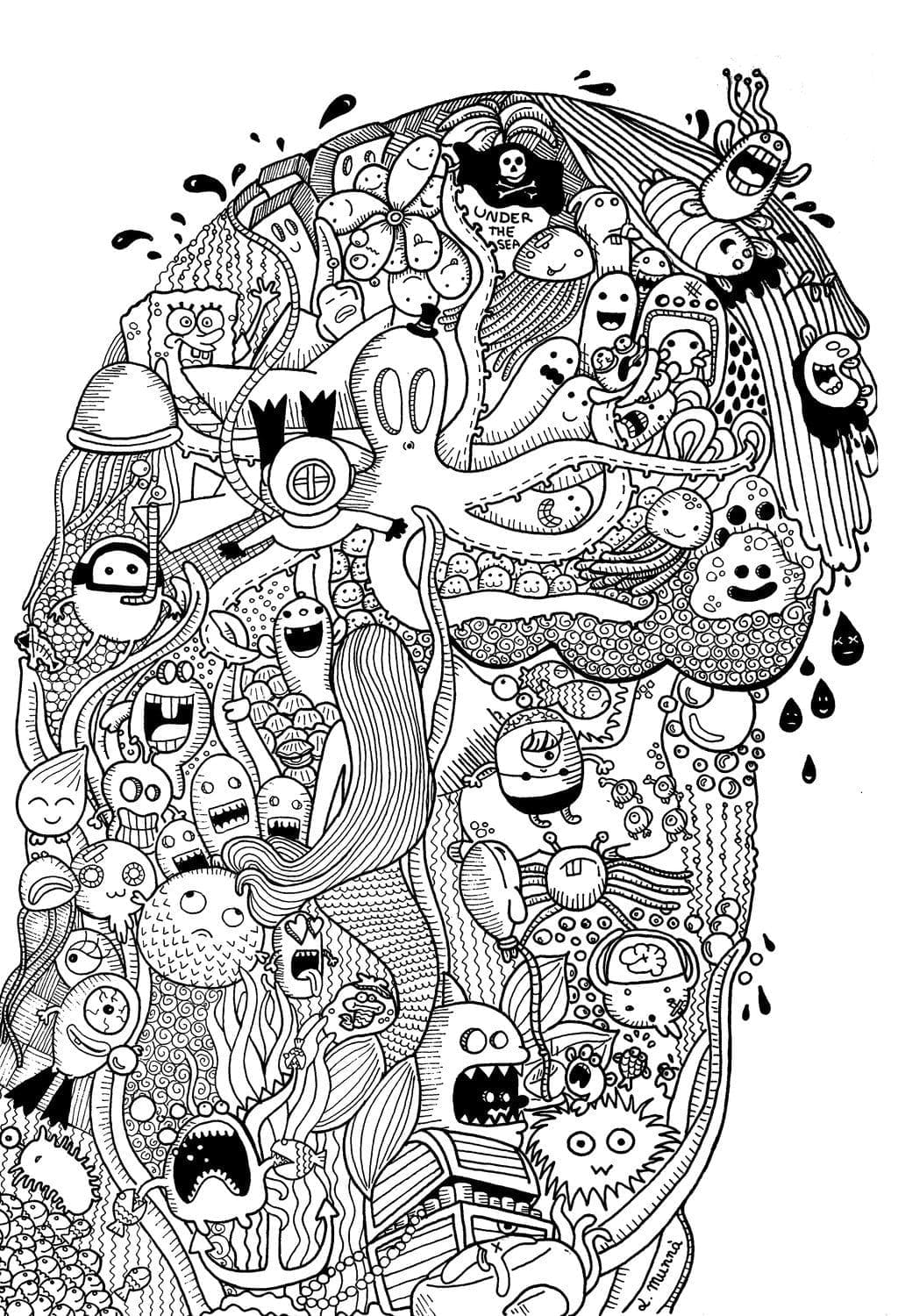 Dibujo gratuito Arte Doodle #190862 de la coleccion Otro para imprimir
