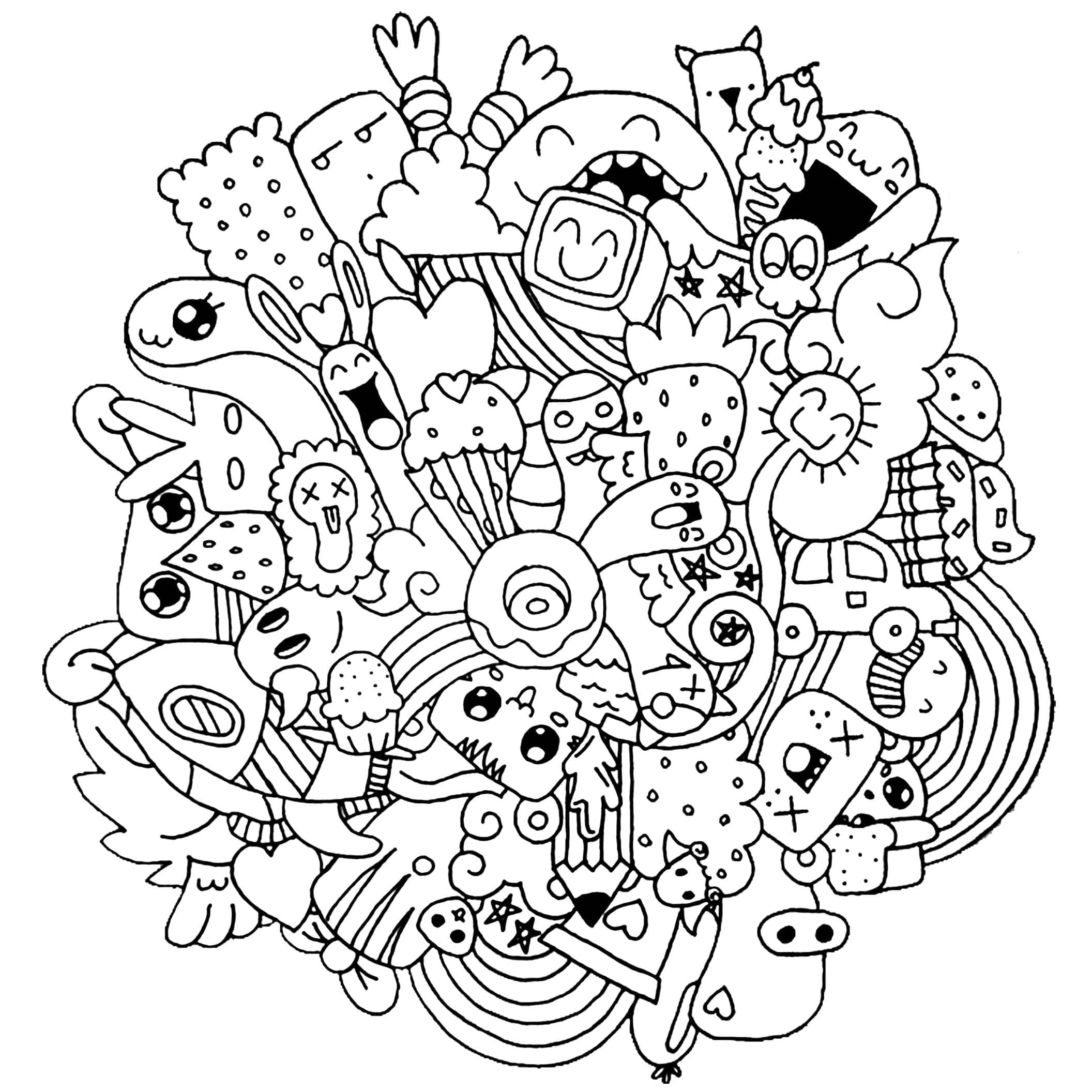 Dibujo gratuito Arte Doodle #190878 de la coleccion Otro para imprimir