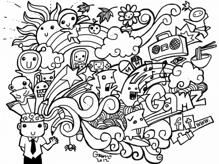 Dibujo gratuito Arte Doodle #190894 de la coleccion Otro para imprimir
