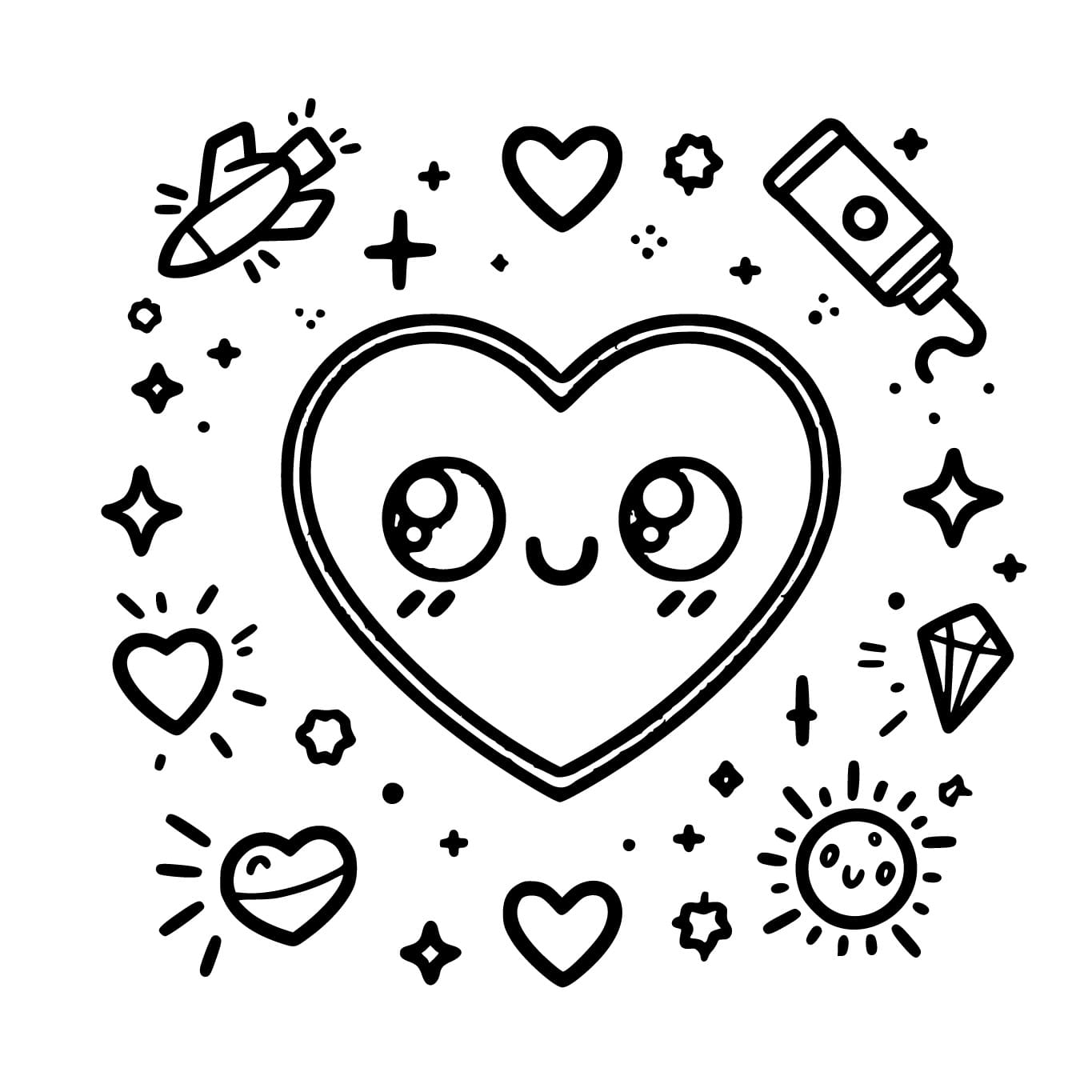 Dibujo gratuito Corazón #213150 de la coleccion Otro para imprimir