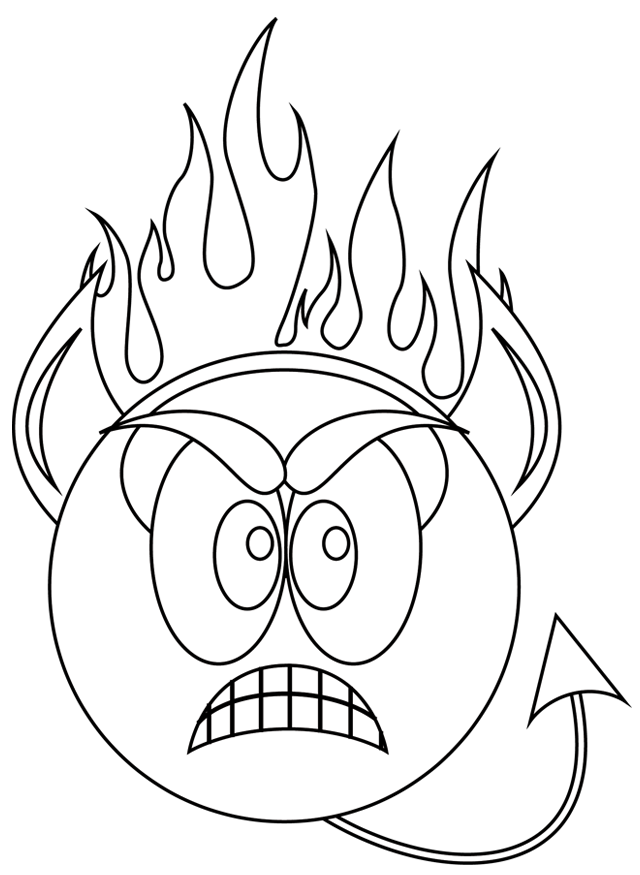 Dibujo para colorear: Emoticon (Otro) #115945 - Dibujos para Colorear e Imprimir Gratis