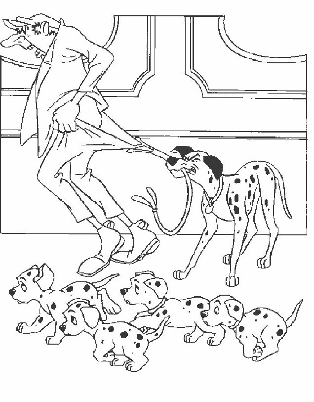 Dibujo para colorear: 101 Dalmatians (Películas de animación) #129172 - Dibujos para Colorear e Imprimir Gratis