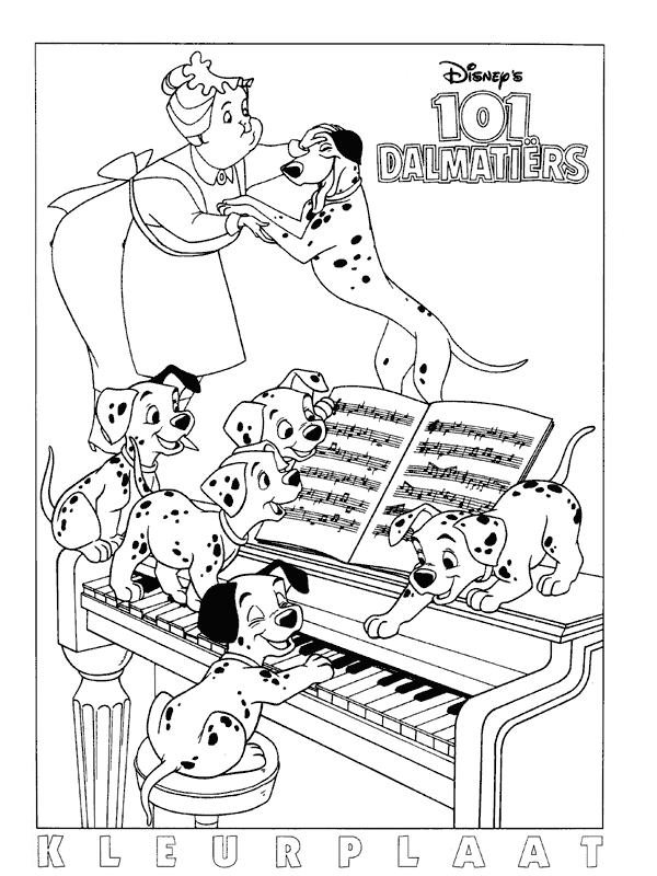 Dibujo para colorear: 101 Dalmatians (Películas de animación) #129227 - Dibujos para Colorear e Imprimir Gratis