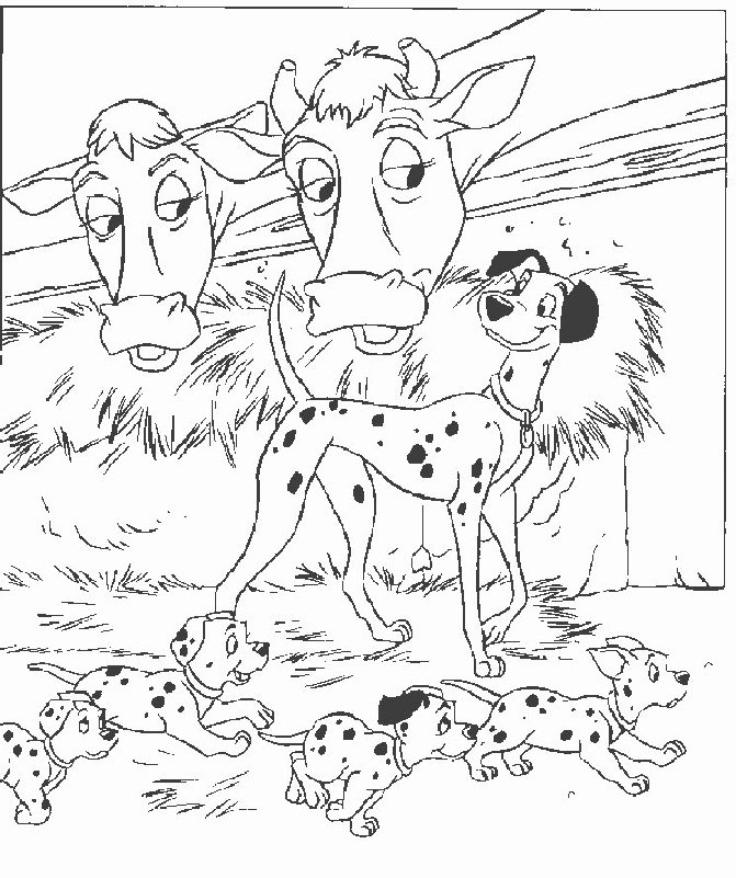 Dibujo para colorear: 101 Dalmatians (Películas de animación) #129296 - Dibujos para Colorear e Imprimir Gratis