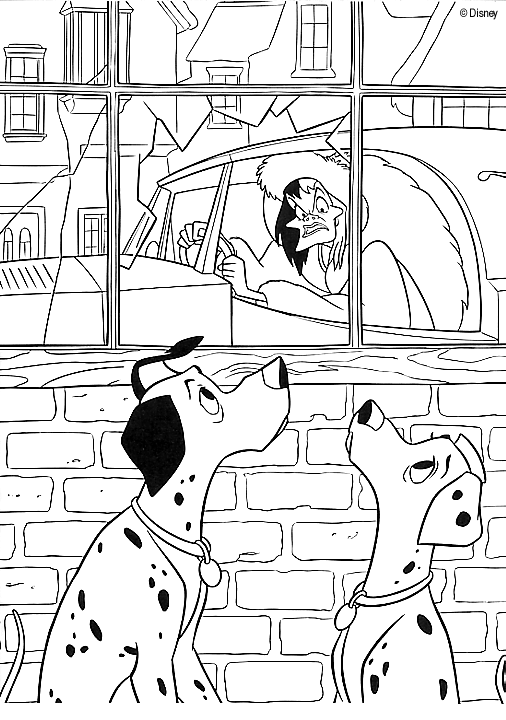 Dibujo para colorear: 101 Dalmatians (Películas de animación) #129324 - Dibujos para Colorear e Imprimir Gratis