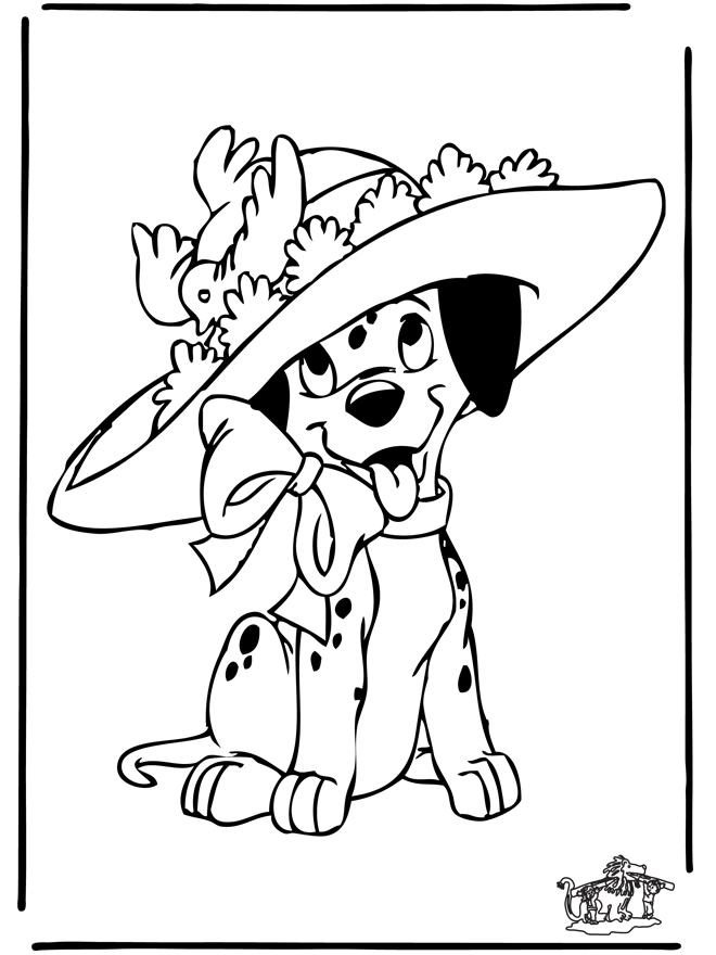 Dibujo para colorear: 101 Dalmatians (Películas de animación) #129330 - Dibujos para Colorear e Imprimir Gratis