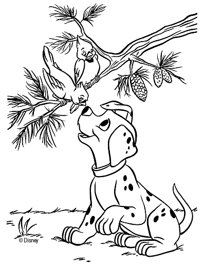 Dibujo para colorear: 101 Dalmatians (Películas de animación) #129345 - Dibujos para Colorear e Imprimir Gratis