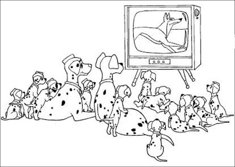 Dibujo para colorear: 101 Dalmatians (Películas de animación) #129352 - Dibujos para Colorear e Imprimir Gratis