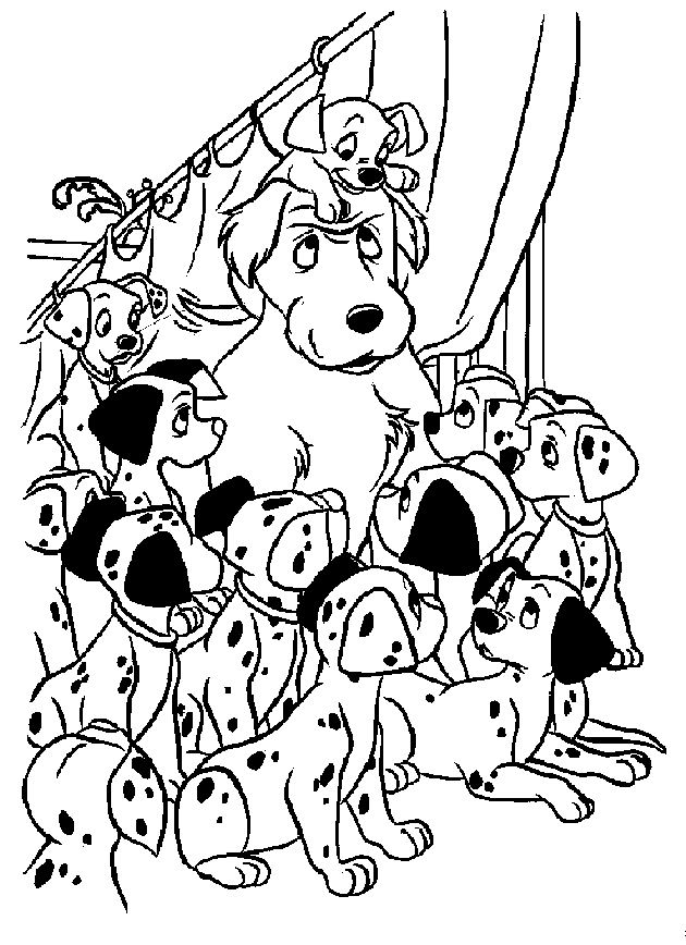 Dibujo para colorear: 101 Dalmatians (Películas de animación) #129384 - Dibujos para Colorear e Imprimir Gratis