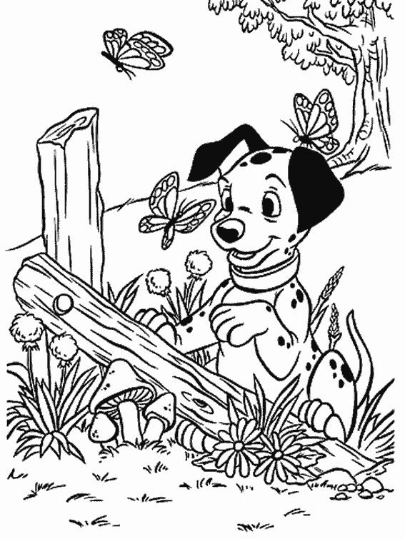 Dibujo para colorear: 101 Dalmatians (Películas de animación) #129385 - Dibujos para Colorear e Imprimir Gratis
