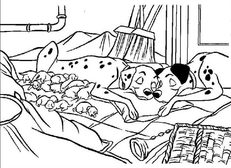 Dibujo para colorear: 101 Dalmatians (Películas de animación) #129394 - Dibujos para Colorear e Imprimir Gratis