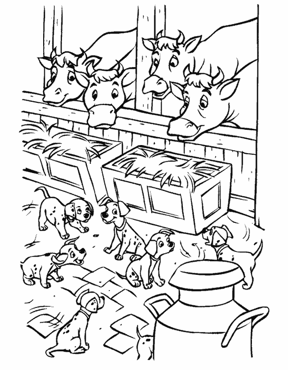 Dibujo para colorear: 101 Dalmatians (Películas de animación) #129402 - Dibujos para Colorear e Imprimir Gratis