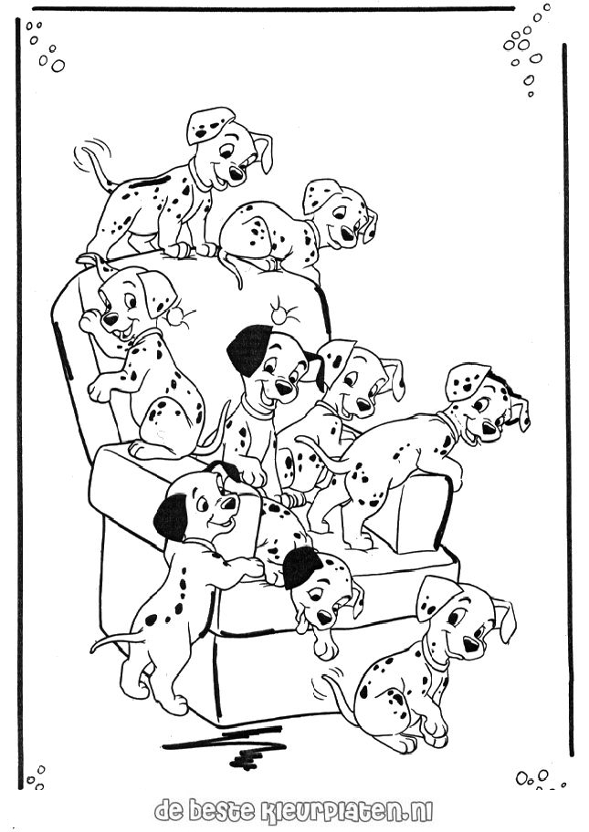Dibujo para colorear: 101 Dalmatians (Películas de animación) #129408 - Dibujos para Colorear e Imprimir Gratis