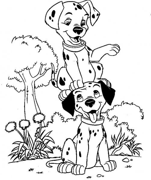 Dibujo para colorear: 101 Dalmatians (Películas de animación) #129431 - Dibujos para Colorear e Imprimir Gratis
