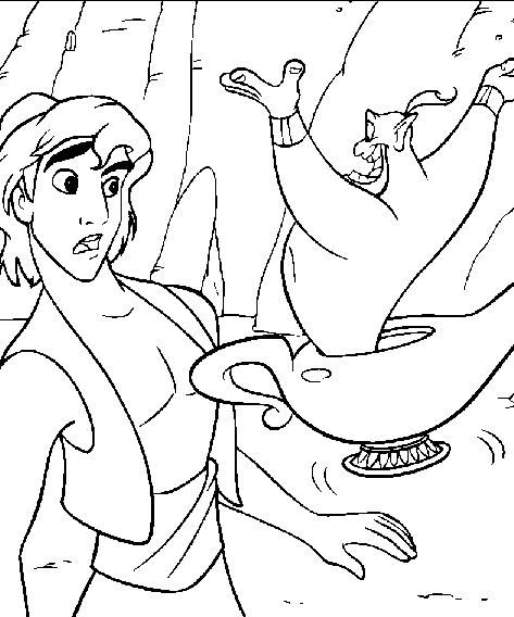 Dibujo para colorear: Aladdin (Películas de animación) #127652 - Dibujos para Colorear e Imprimir Gratis