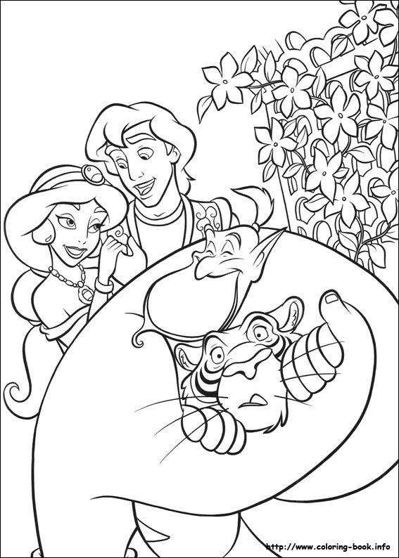 Dibujo para colorear: Aladdin (Películas de animación) #127679 - Dibujos para Colorear e Imprimir Gratis