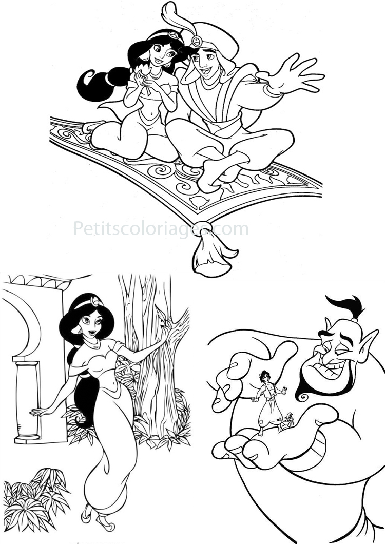 Dibujo para colorear: Aladdin (Películas de animación) #127697 - Dibujos para Colorear e Imprimir Gratis