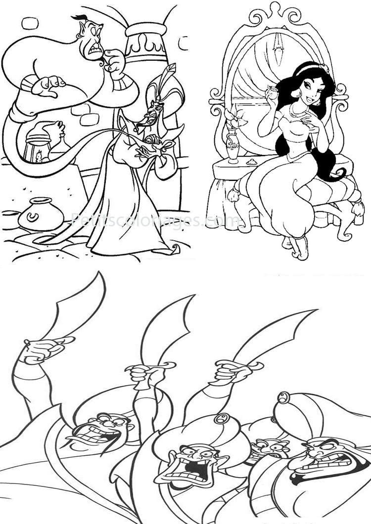 Dibujo para colorear: Aladdin (Películas de animación) #127706 - Dibujos para Colorear e Imprimir Gratis