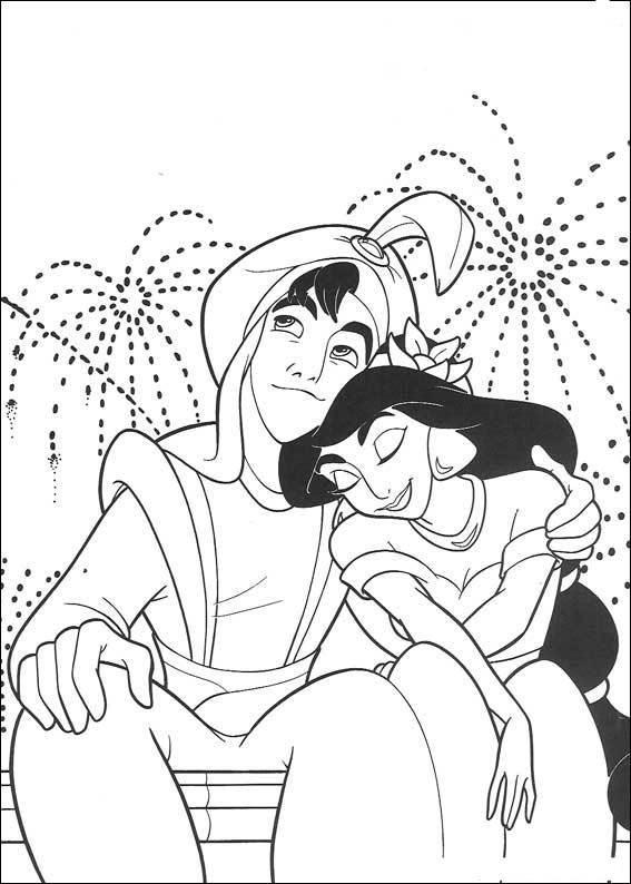 Dibujo para colorear: Aladdin (Películas de animación) #127715 - Dibujos para Colorear e Imprimir Gratis