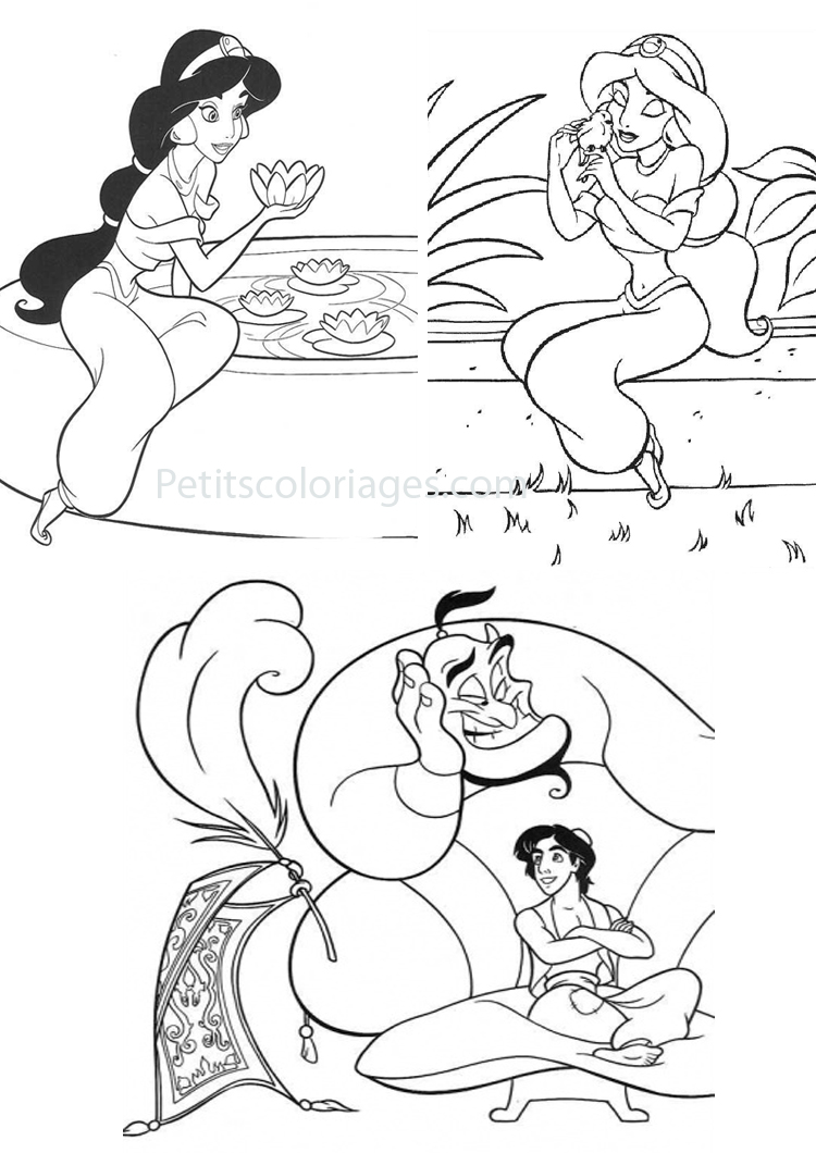 Dibujo para colorear: Aladdin (Películas de animación) #127730 - Dibujos para Colorear e Imprimir Gratis