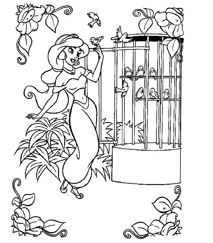 Dibujo para colorear: Aladdin (Películas de animación) #127734 - Dibujos para Colorear e Imprimir Gratis