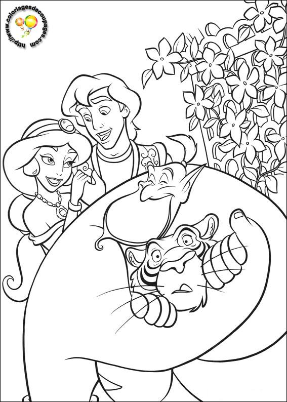 Dibujo para colorear: Aladdin (Películas de animación) #127742 - Dibujos para Colorear e Imprimir Gratis