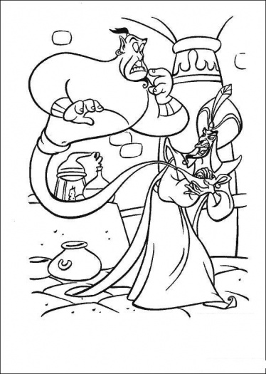 Dibujo para colorear: Aladdin (Películas de animación) #127745 - Dibujos para Colorear e Imprimir Gratis