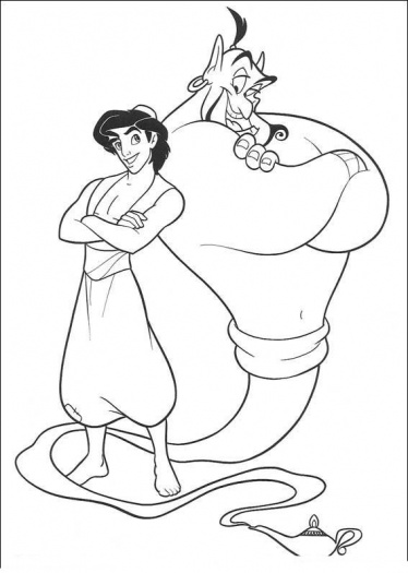 Dibujo para colorear: Aladdin (Películas de animación) #127763 - Dibujos para Colorear e Imprimir Gratis