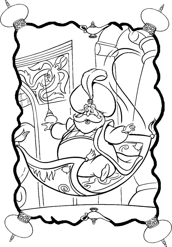 Dibujo para colorear: Aladdin (Películas de animación) #127773 - Dibujos para Colorear e Imprimir Gratis