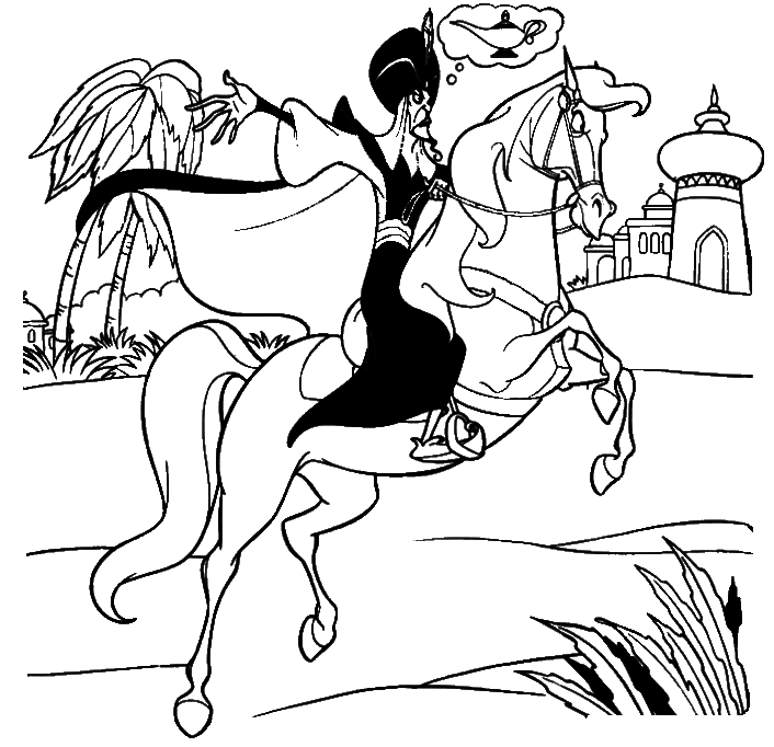 Dibujo para colorear: Aladdin (Películas de animación) #127775 - Dibujos para Colorear e Imprimir Gratis
