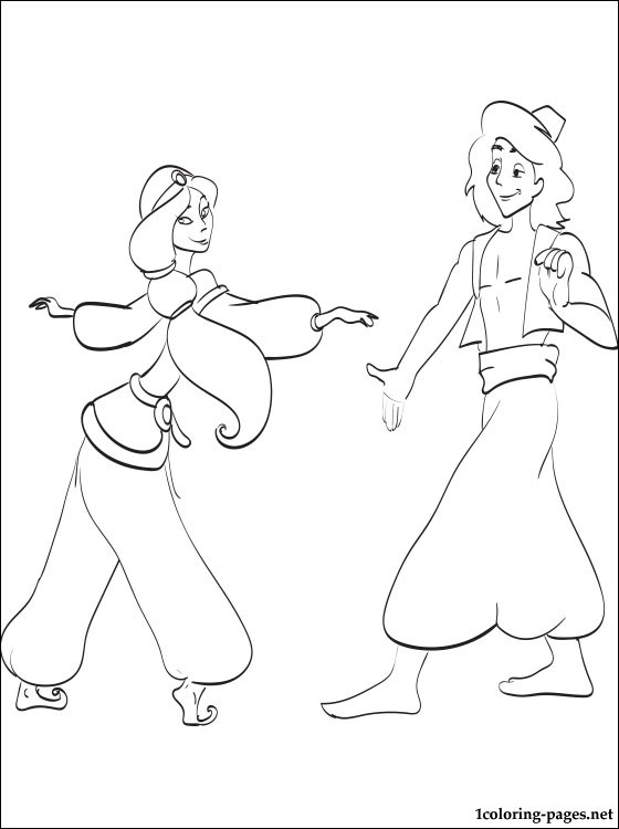 Dibujo para colorear: Aladdin (Películas de animación) #127797 - Dibujos para Colorear e Imprimir Gratis