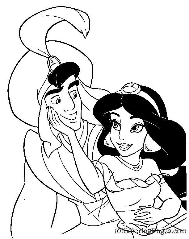 Dibujo para colorear: Aladdin (Películas de animación) #127812 - Dibujos para Colorear e Imprimir Gratis