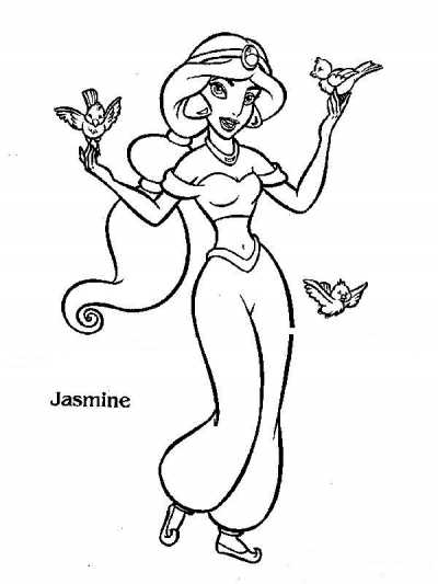 Dibujo para colorear: Aladdin (Películas de animación) #127822 - Dibujos para Colorear e Imprimir Gratis