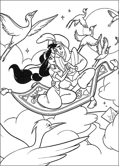 Dibujo para colorear: Aladdin (Películas de animación) #127828 - Dibujos para Colorear e Imprimir Gratis