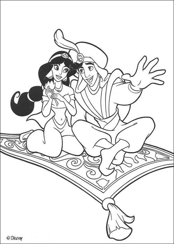 Dibujo para colorear: Aladdin (Películas de animación) #127830 - Dibujos para Colorear e Imprimir Gratis
