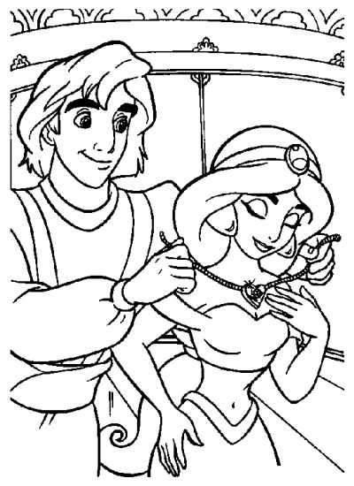 Dibujo para colorear: Aladdin (Películas de animación) #127834 - Dibujos para Colorear e Imprimir Gratis