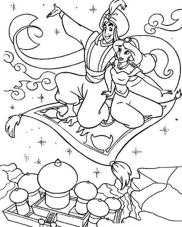 Dibujo para colorear: Aladdin (Películas de animación) #127837 - Dibujos para Colorear e Imprimir Gratis