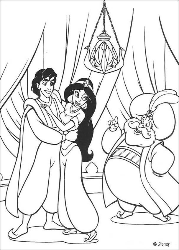 Dibujo para colorear: Aladdin (Películas de animación) #127846 - Dibujos para Colorear e Imprimir Gratis