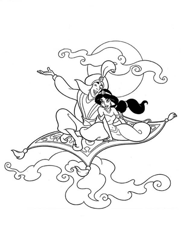 Dibujo para colorear: Aladdin (Películas de animación) #127849 - Dibujos para Colorear e Imprimir Gratis