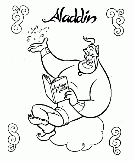 Dibujo para colorear: Aladdin (Películas de animación) #127854 - Dibujos para Colorear e Imprimir Gratis