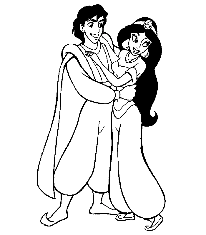 Dibujo gratuito Aladino #127605 de la coleccion Películas de Animación para imprimir