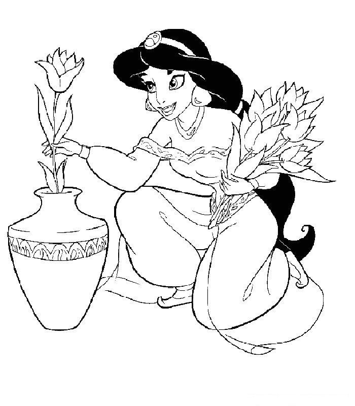 Dibujo gratuito Aladino #127659 de la coleccion Películas de Animación para imprimir