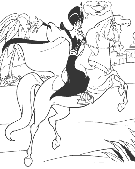 Dibujo gratuito Aladino #127664 de la coleccion Películas de Animación para imprimir