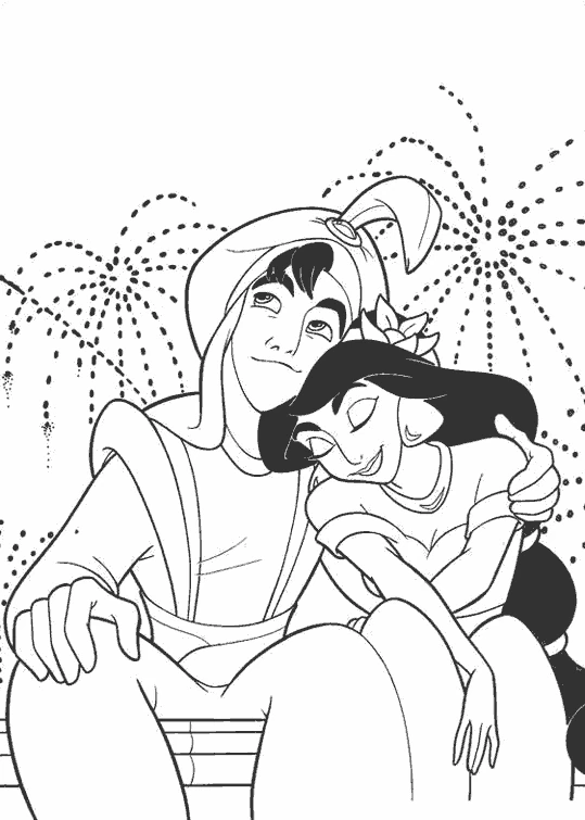 Dibujo gratuito Aladino #127667 de la coleccion Películas de Animación para imprimir