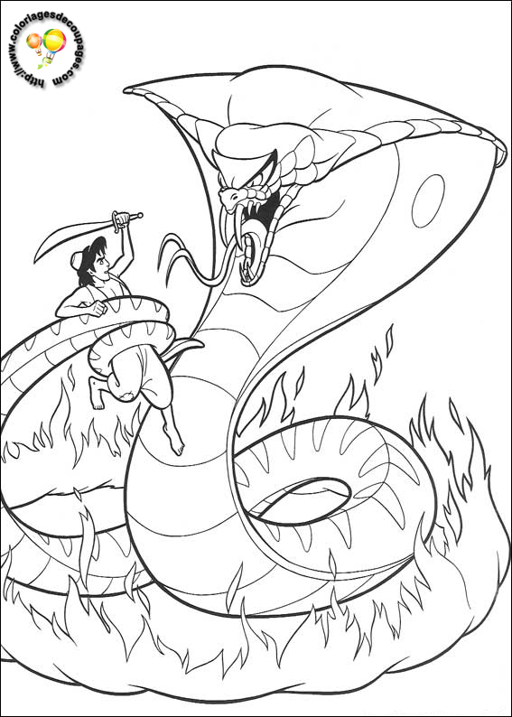 Dibujo gratuito Aladino #127723 de la coleccion Películas de Animación para imprimir