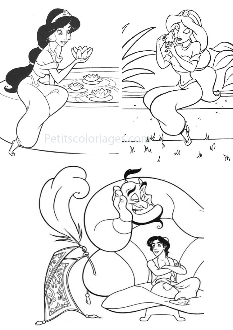 Dibujo gratuito Aladino #127730 de la coleccion Películas de Animación para imprimir