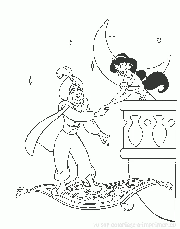 Dibujo gratuito Aladino #127733 de la coleccion Películas de Animación para imprimir