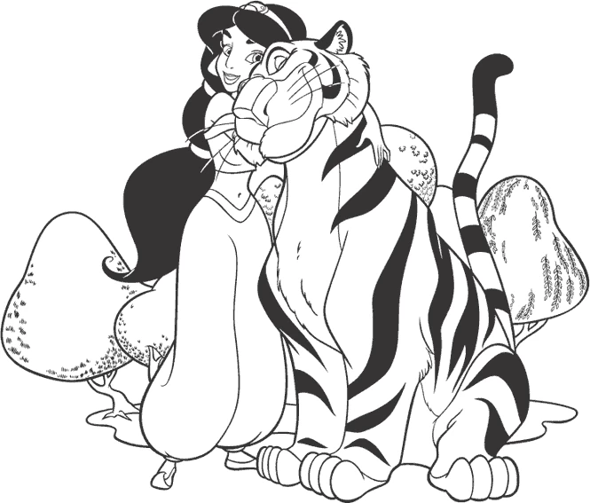 Dibujo gratuito Aladino #127738 de la coleccion Películas de Animación para imprimir