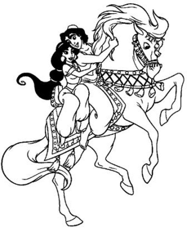 Dibujo gratuito Aladino #127744 de la coleccion Películas de Animación para imprimir