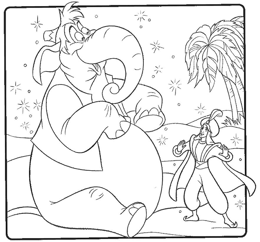 Dibujo gratuito Aladino #127792 de la coleccion Películas de Animación para imprimir
